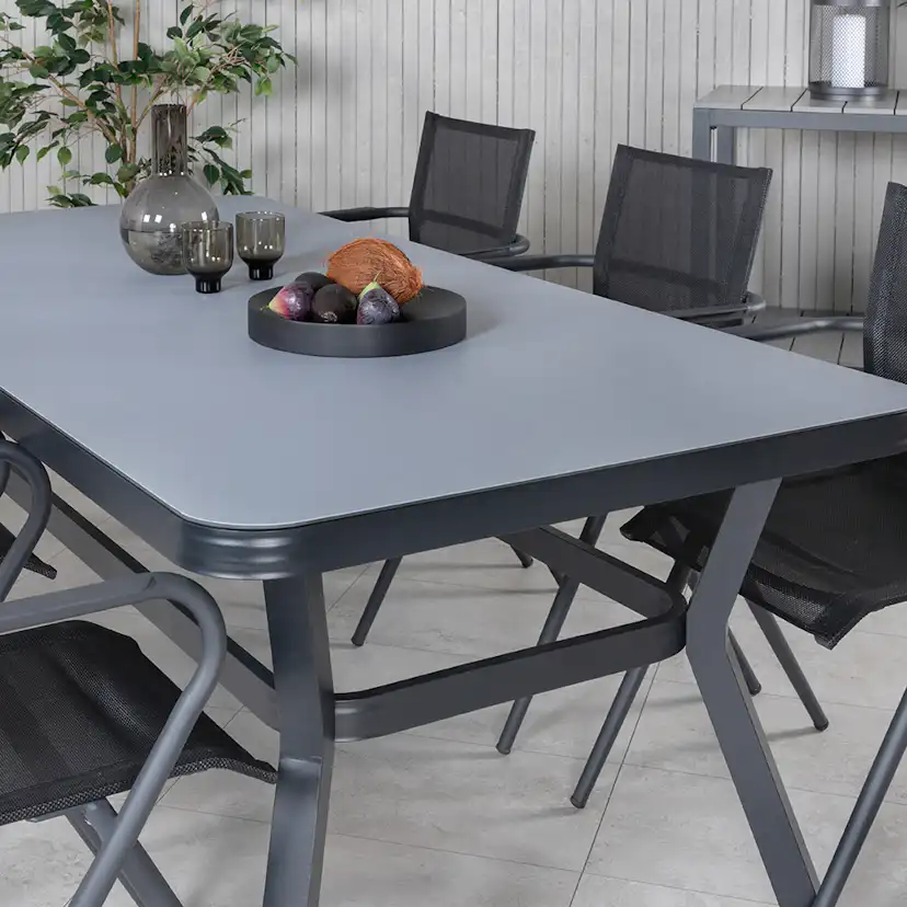 Matgrupp Venture Home Vyn med 6 Anve Matstolar