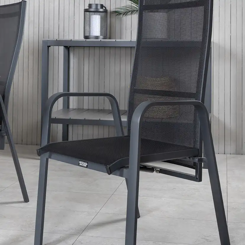 Matgrupp Utomhus Venture Home Vyn med 6 Curz Trädgårdsstolar