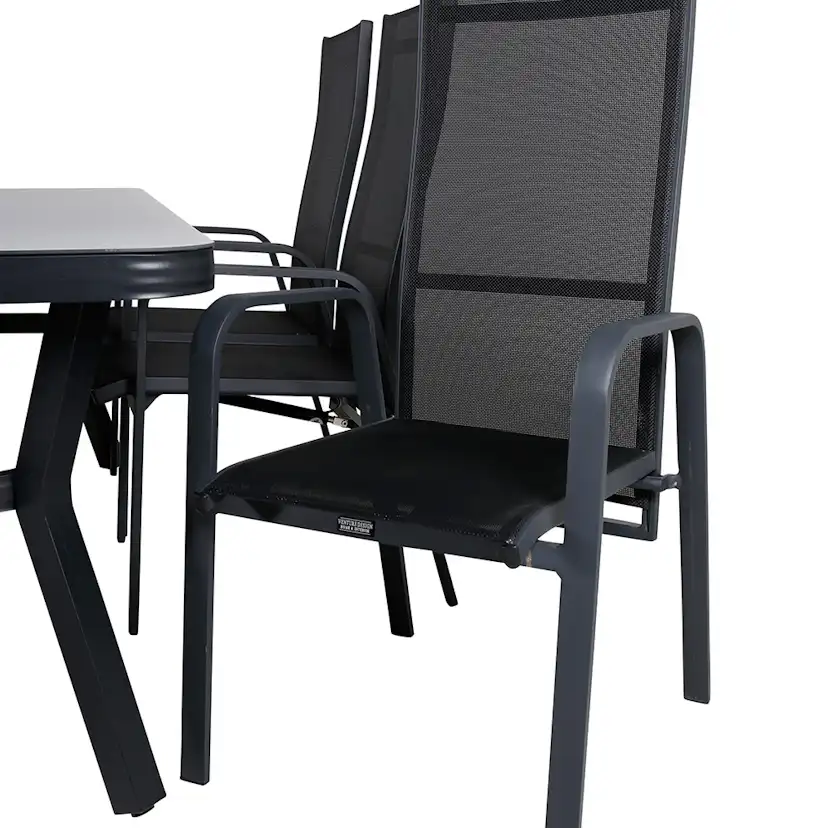 Matgrupp Utomhus Venture Home Vyn med 6 Curz Trädgårdsstolar