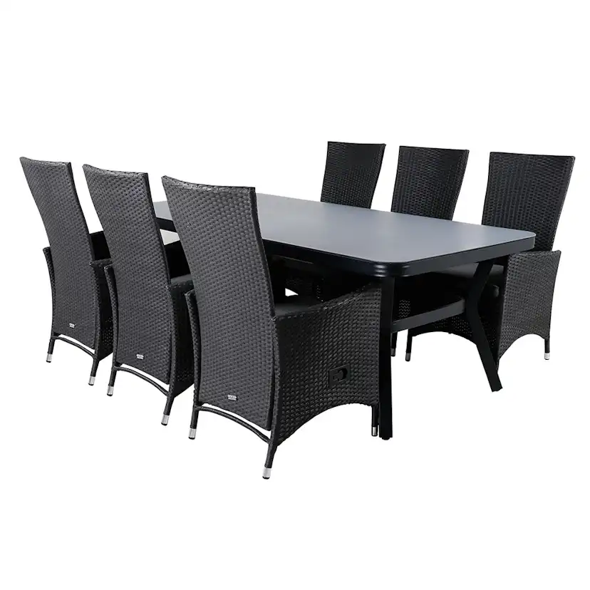 Matgrupp Utomhus Venture Home Vyn med 6 Pam Trädgårdsstolar