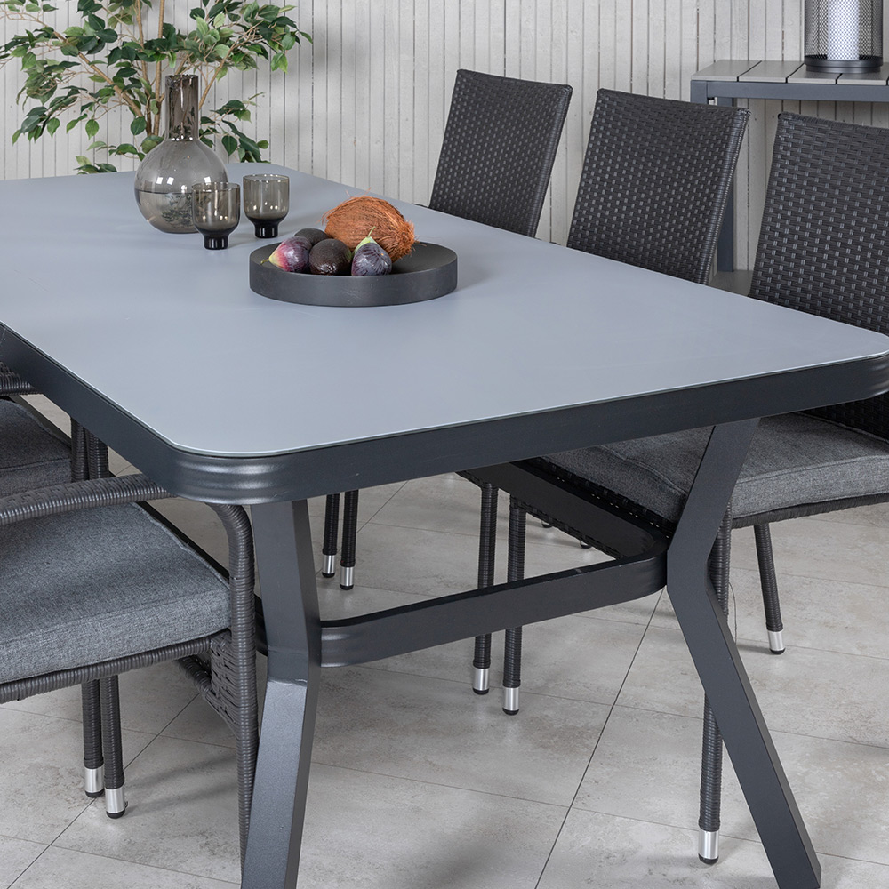 Matgrupp Utomhus Venture Home Vyn med 6 Hanna Trädgårdsstolar