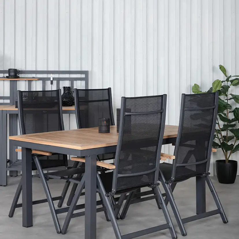 Matgrupp Utomhus Venture Home Perla med 4 Perla PositionsTrädgårdsstolar