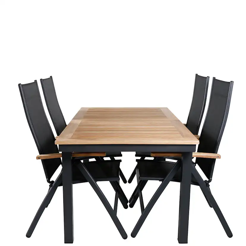 Matgrupp Utomhus Venture Home Perla med 4 Perla PositionsTrädgårdsstolar