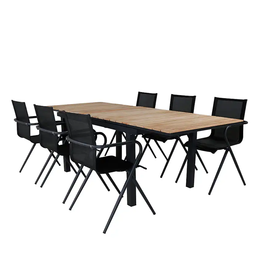 Matgrupp Venture Home Mendi med 6 Act Stolar