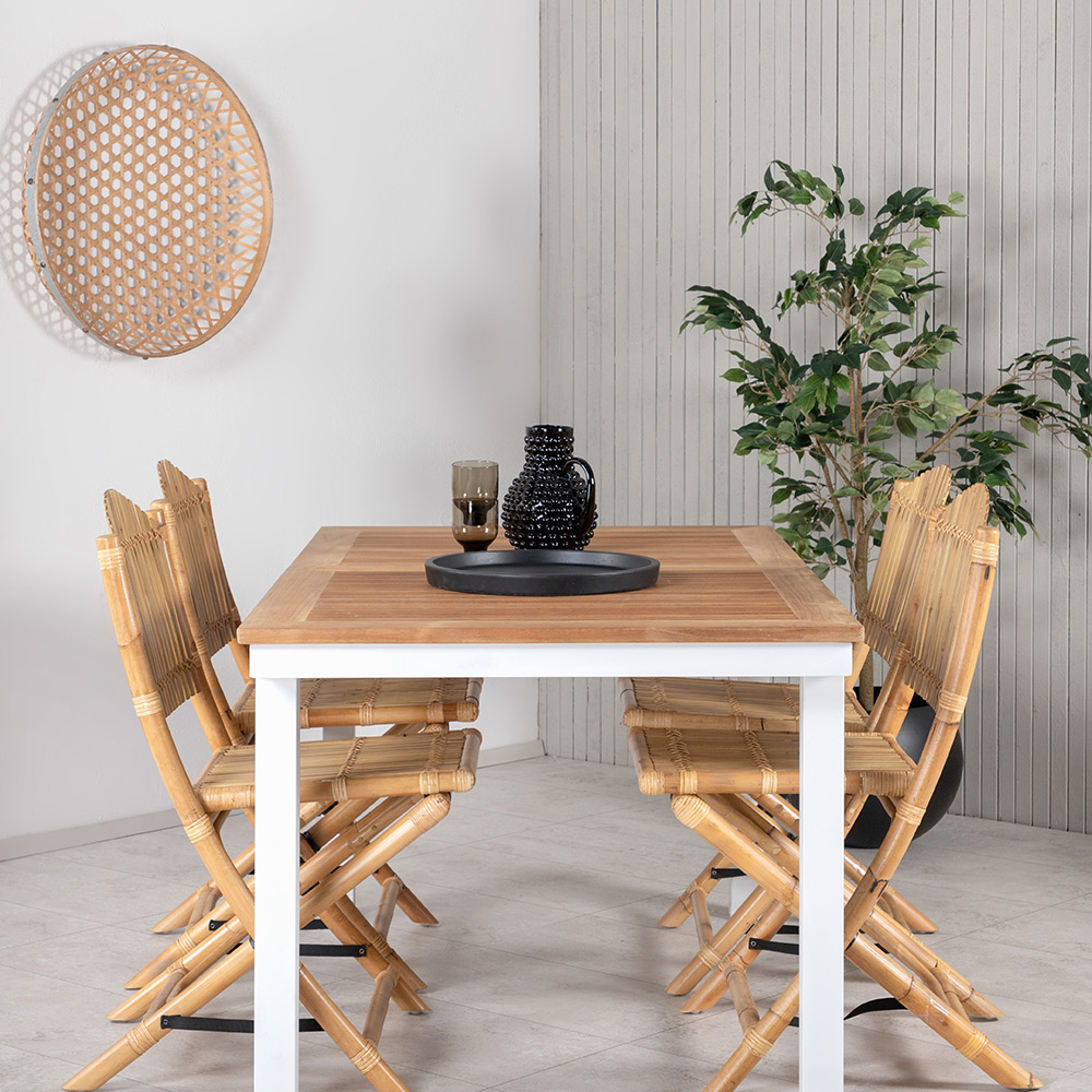 Matgrupp Utomhus Venture Home Pave med 4 Cane Trädgårdsstolar GR21866