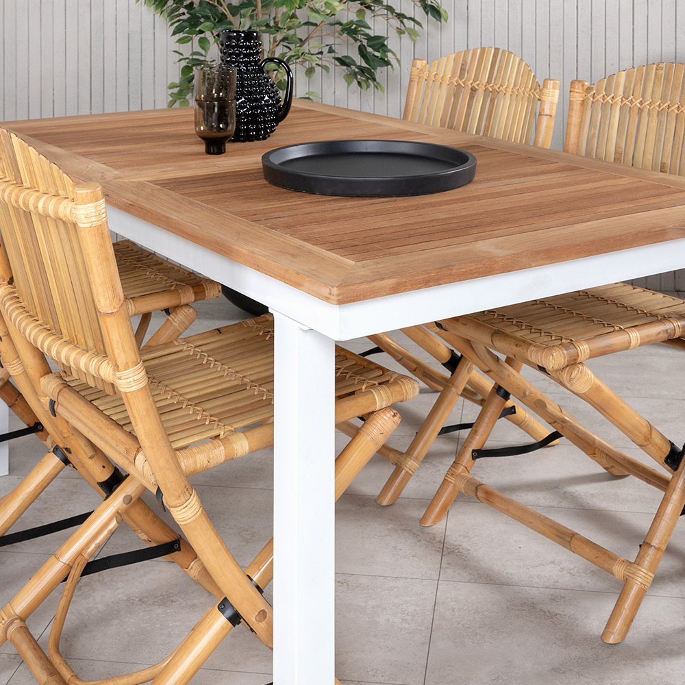 Matgrupp Utomhus Venture Home Pave med 4 Cane Trädgårdsstolar GR21866