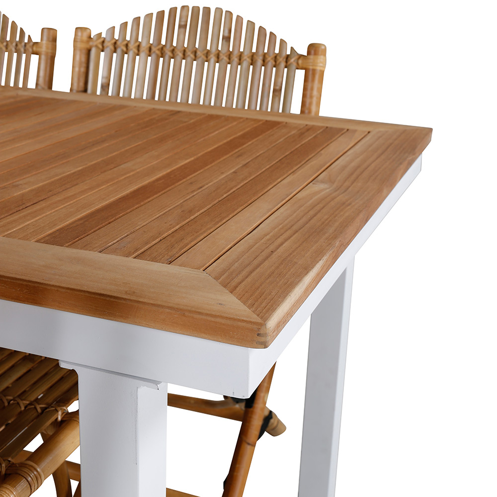 Matgrupp Utomhus Venture Home Pave med 4 Cane Trädgårdsstolar GR21866