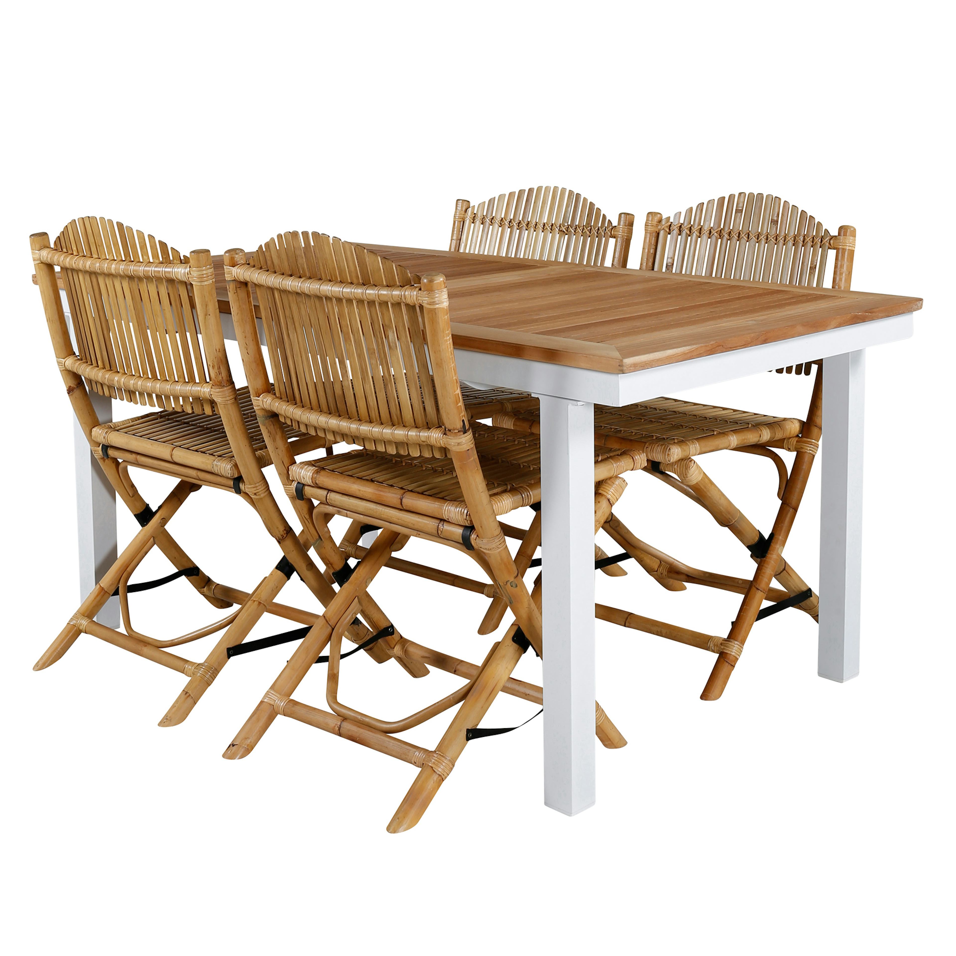 Matgrupp Utomhus Venture Home Pave med 4 Cane Trädgårdsstolar GR21866