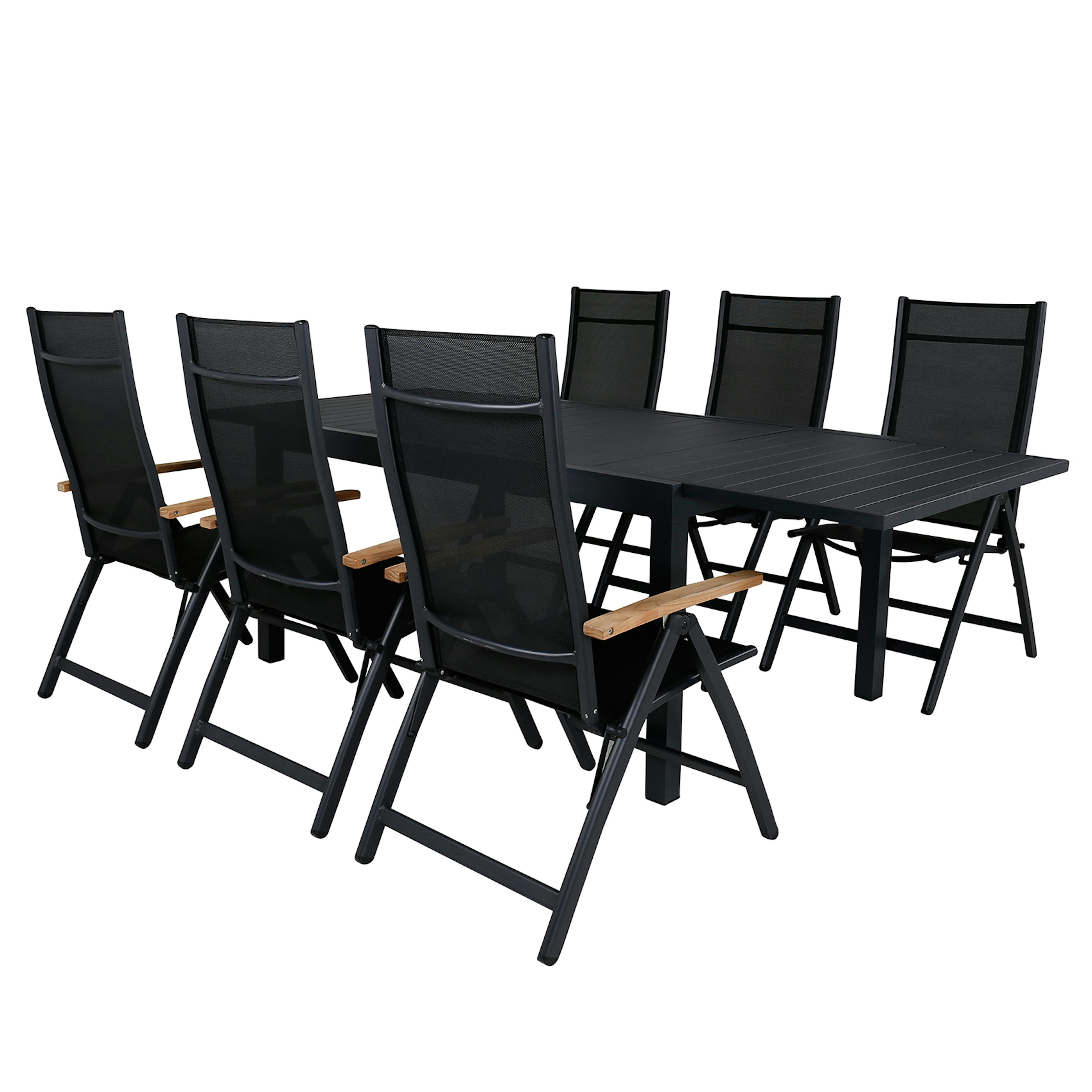 Matgrupp Venture Home Marbella med 6 Pave Stolar