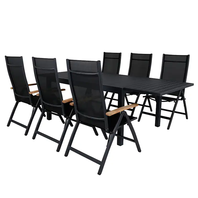 Matgrupp Venture Home Marbella med 6 Pave Stolar