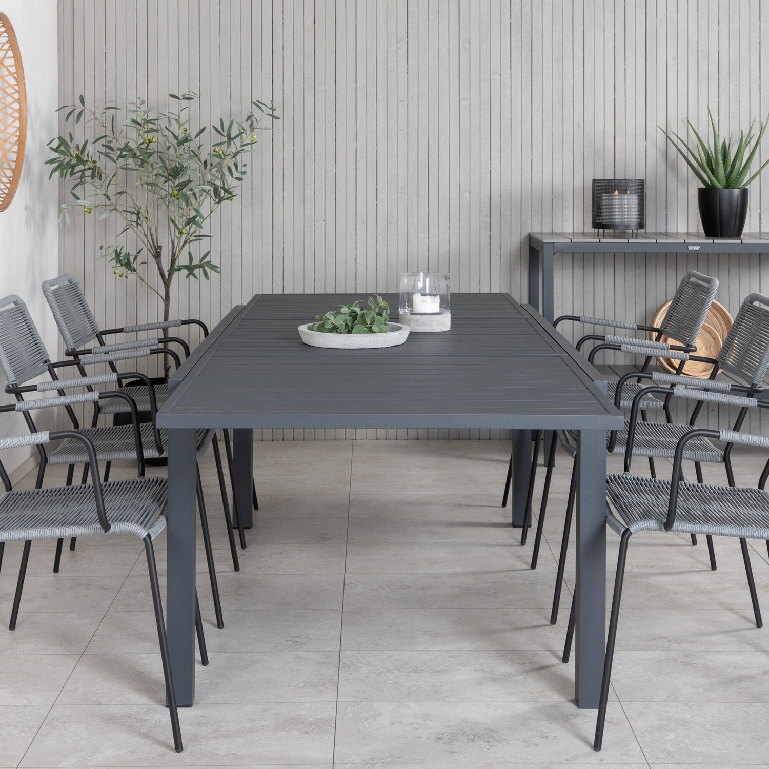 Matgrupp Venture Home Marbella med 6 Levi Stolar