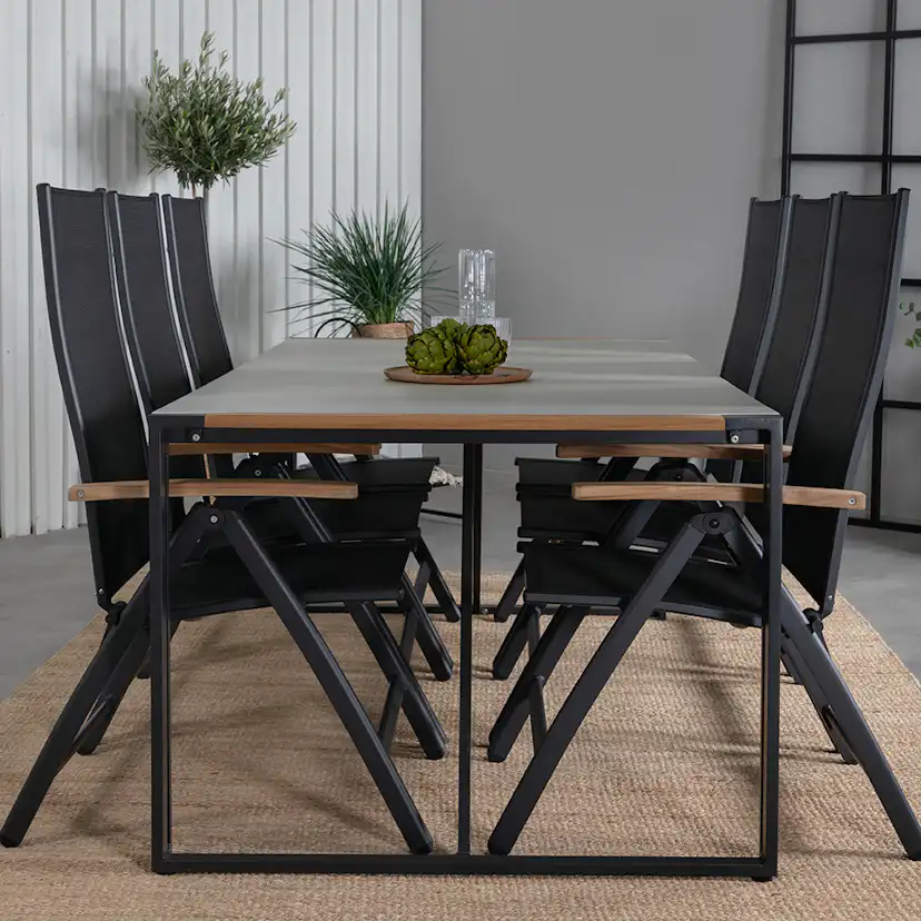 Matgrupp Utomhus Venture Home Texas med 6 Pave Trädgårdsstolar