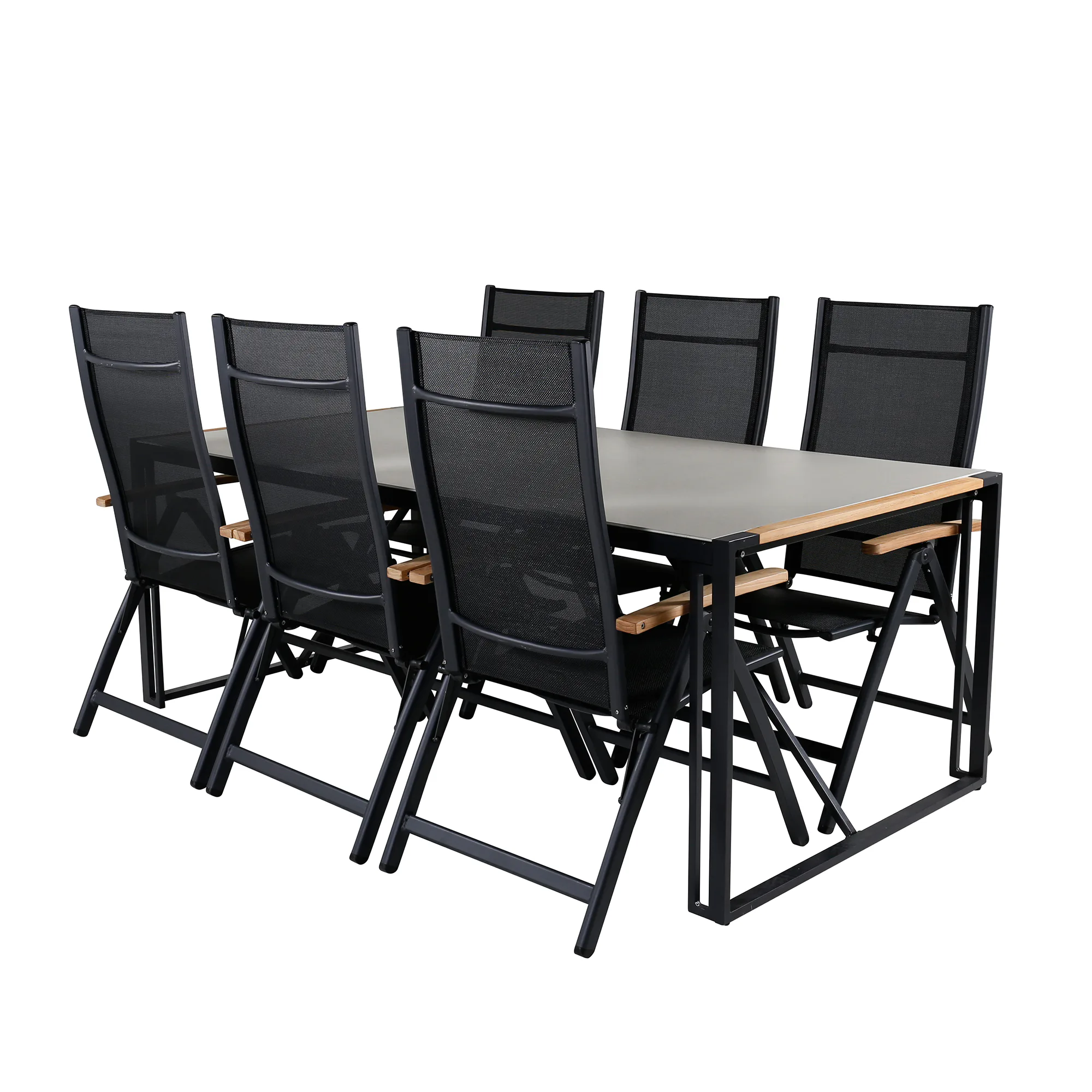 Matgrupp Utomhus Venture Home Texas med 6 Pave Trädgårdsstolar