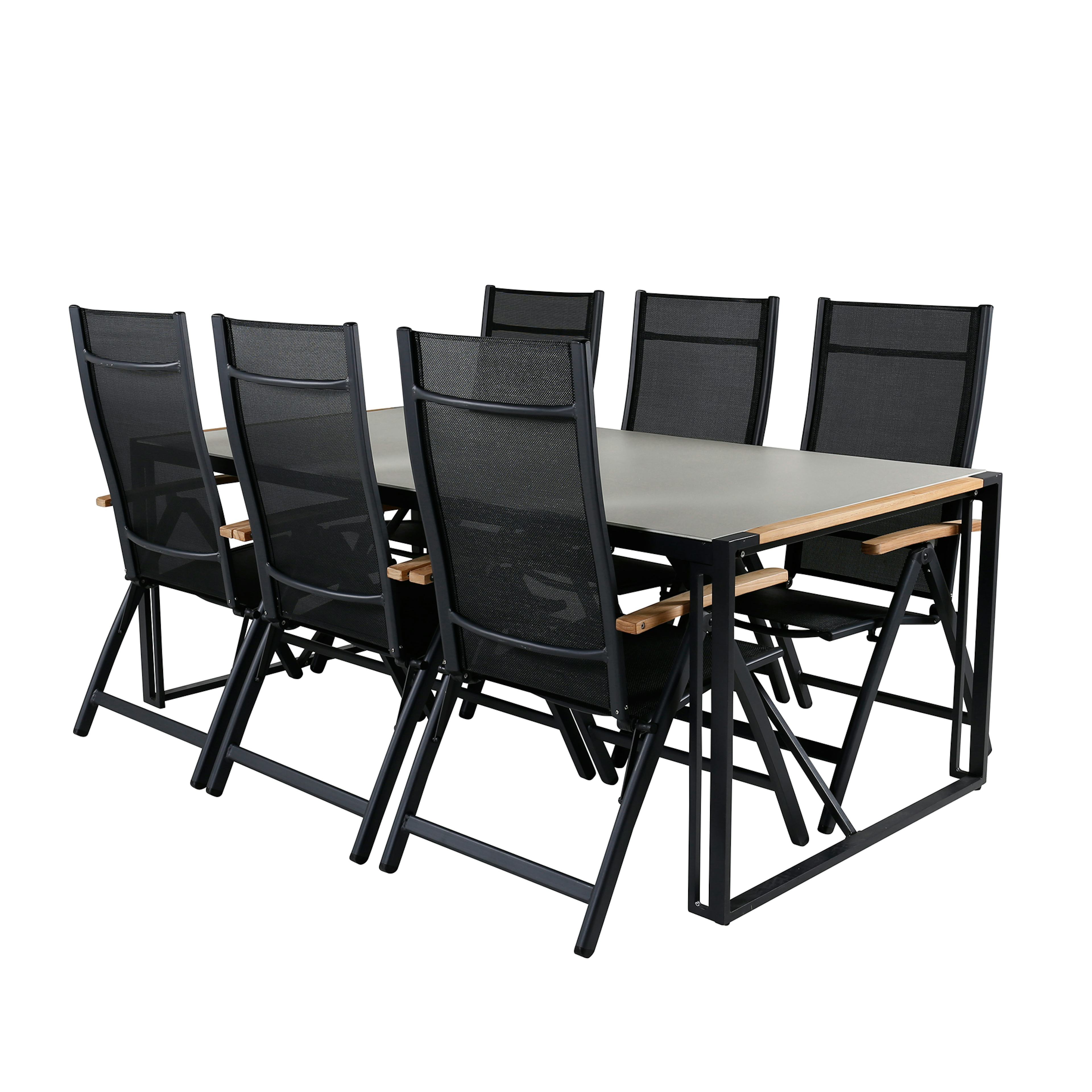 Matgrupp Utomhus Venture Home Texas med 6 Pave Trädgårdsstolar