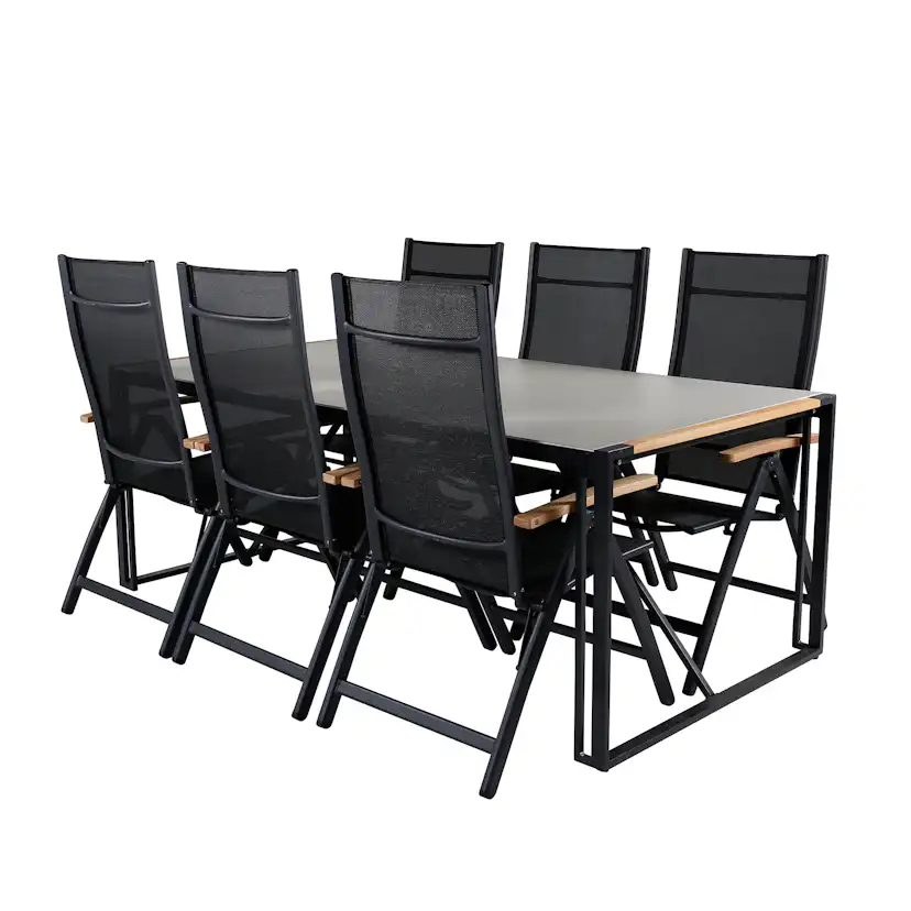 Matgrupp Utomhus Venture Home Texas med 6 Pave Trädgårdsstolar