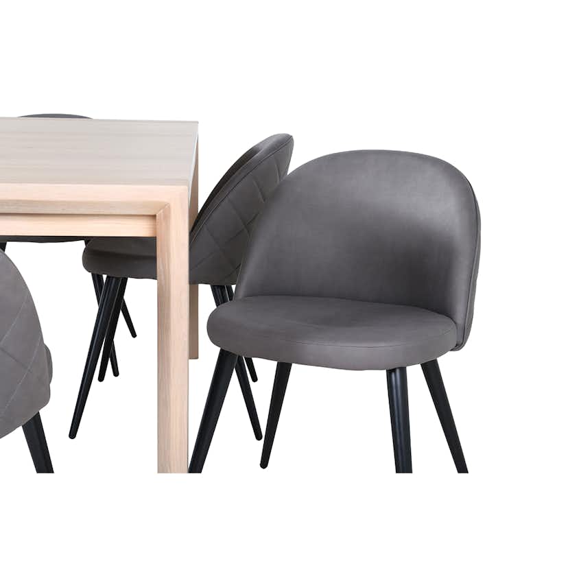 Matgrupp Venture Home Shy med 6 Valentina Stitcthes Stolar Mikrofiber