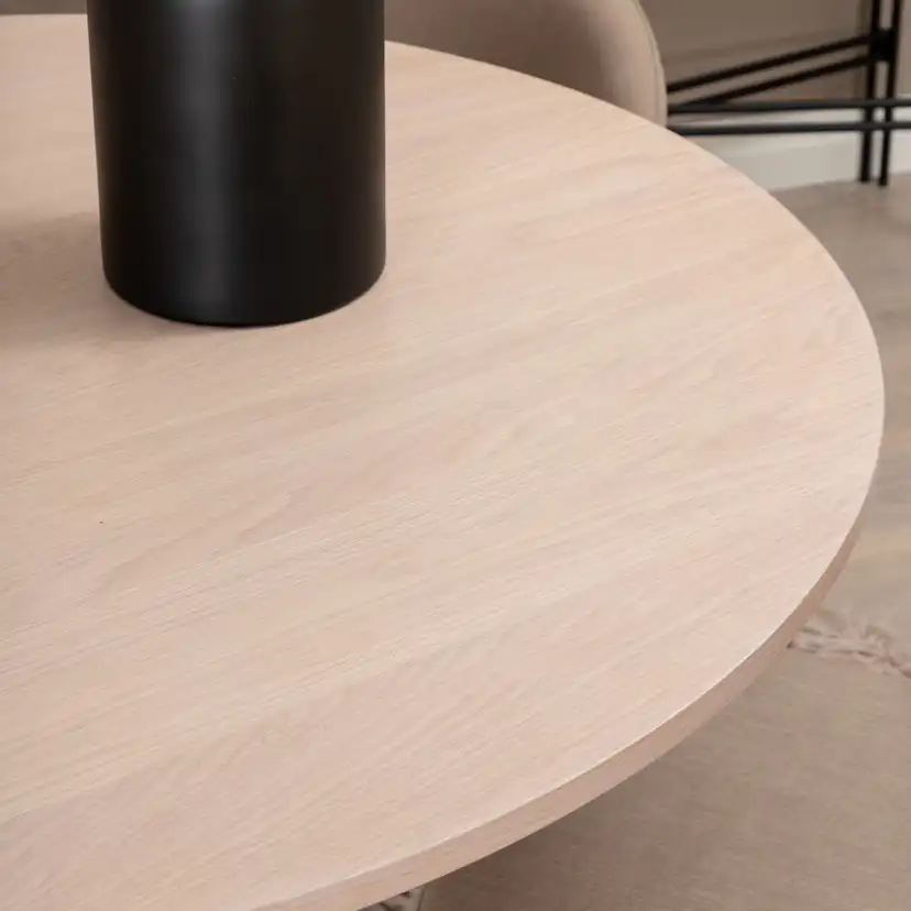 Matgrupp Venture Home Bianca Rund med 4 Valentina Stitcthes Stolar Polyester