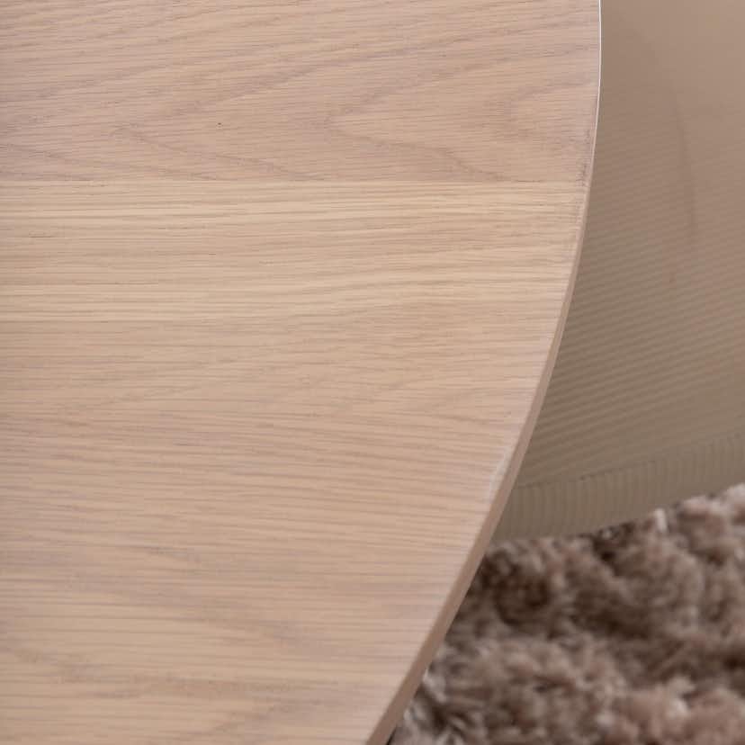 Matgrupp Venture Home Bianca Rund Benvit med 4 Valentina Stolar