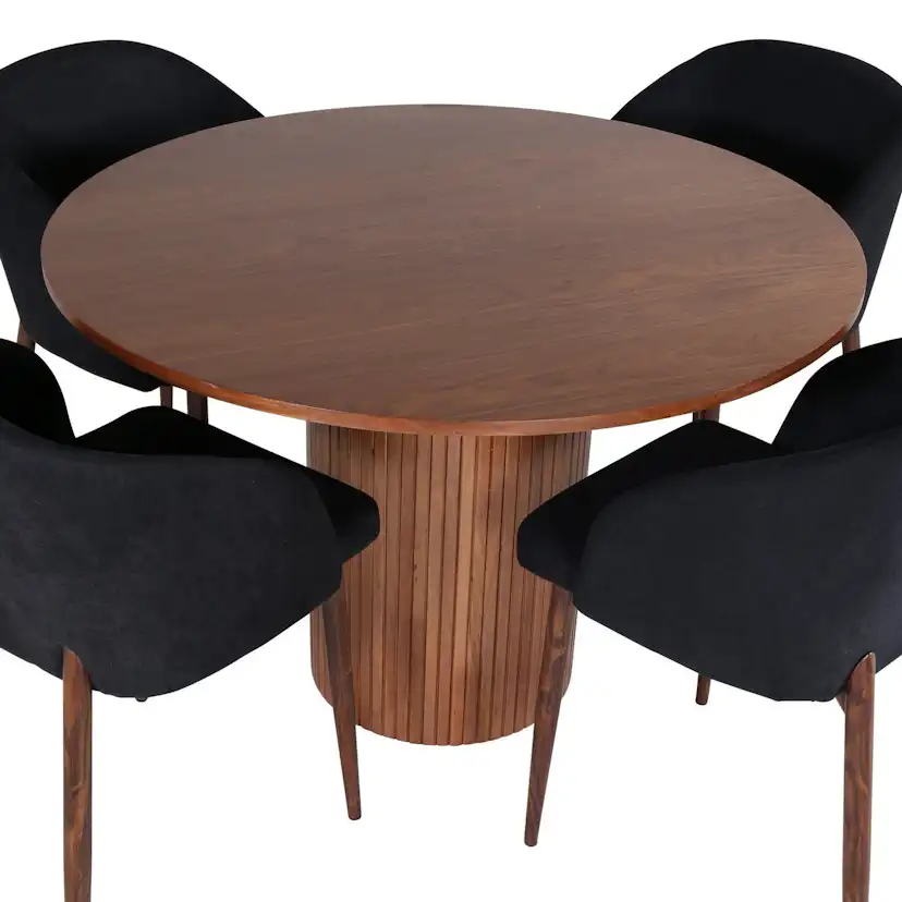 Matgrupp Venture Home med Bianca Matbord och 4 Archie Matstolar