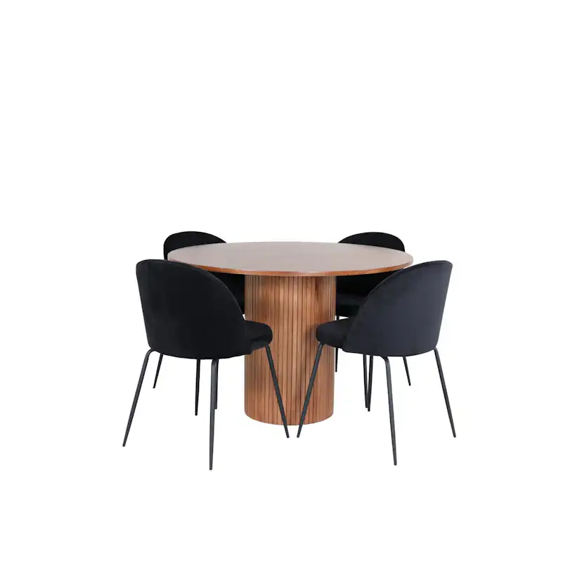 Matgrupp Venture Home med Bianca Matbord och 4 Wrigley Matstolar