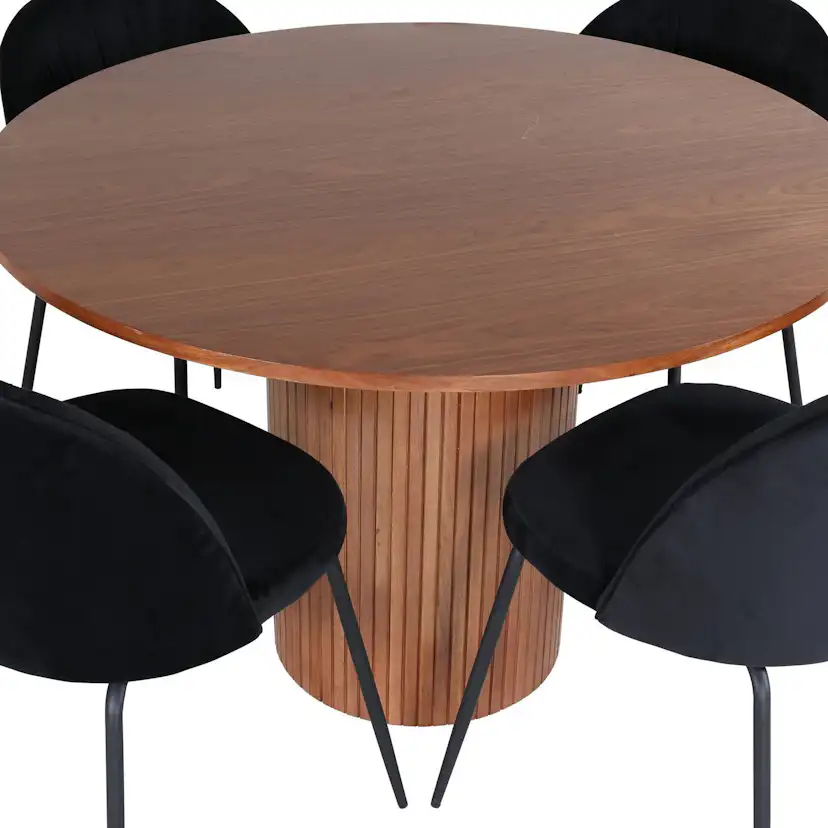 Matgrupp Venture Home med Bianca Matbord och 4 Wrigley Matstolar