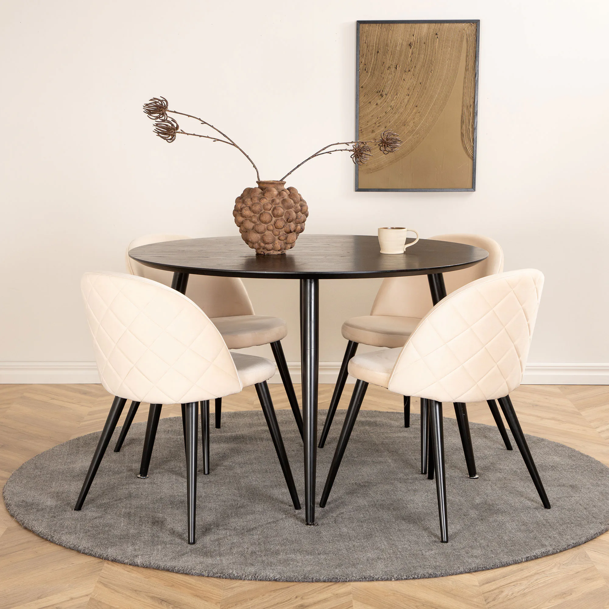 Svart/Ljusbeige/Svart