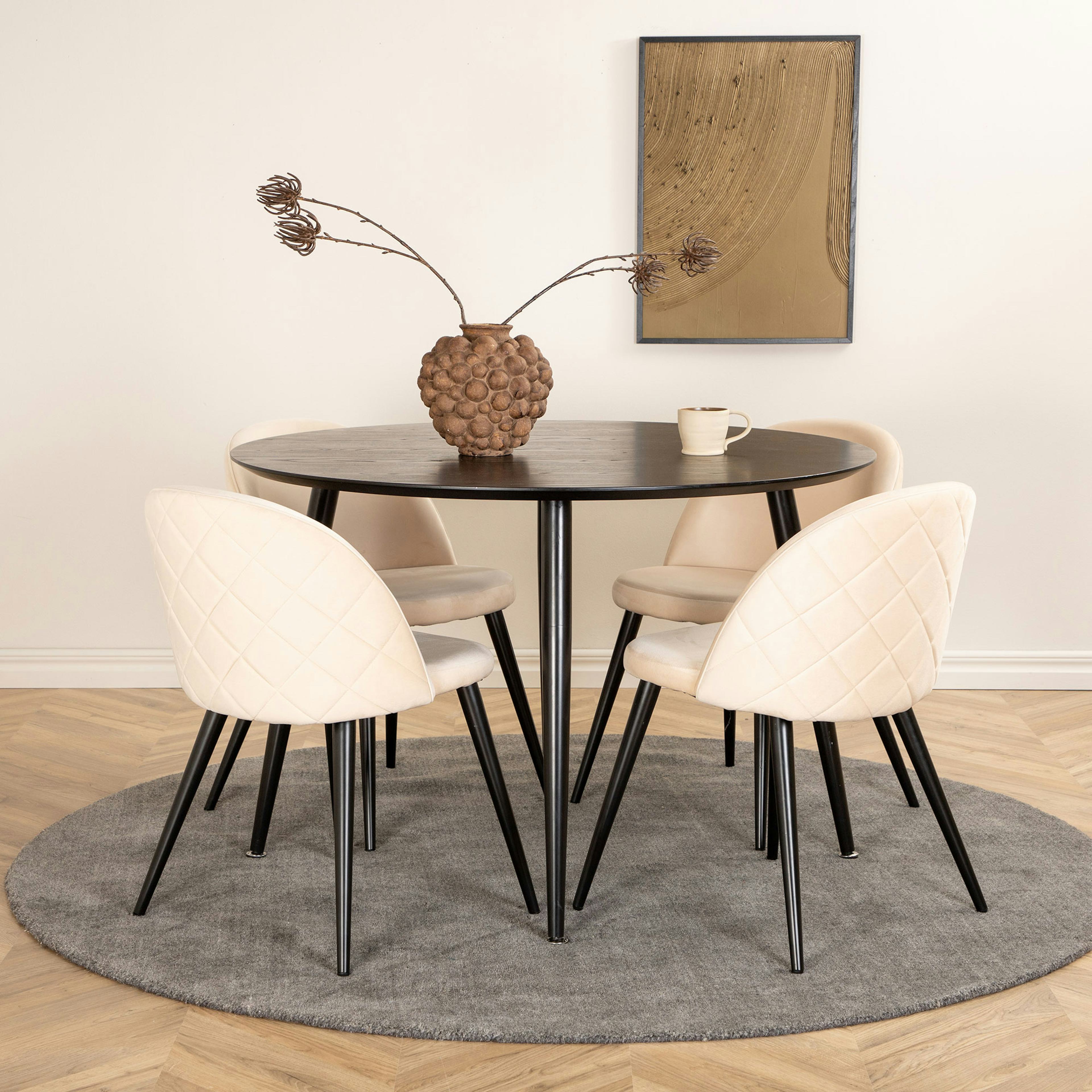 Svart/Ljusbeige/Svart