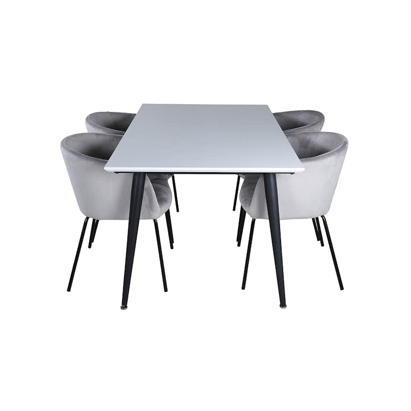 Matgrupp Venture Home Jolie med 4 Bergen Stolar