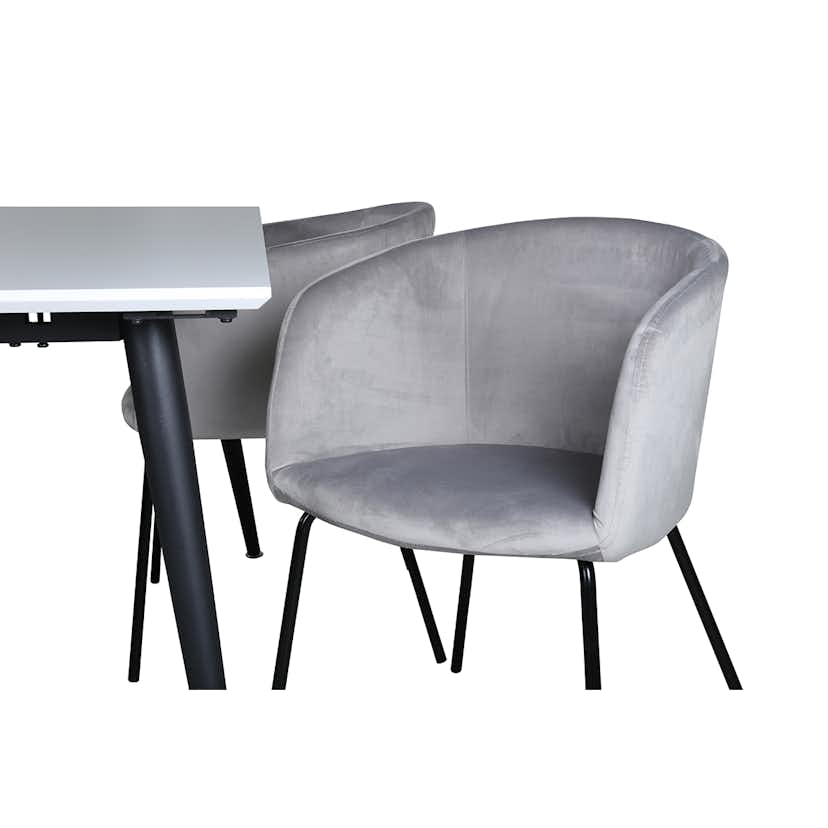 Matgrupp Venture Home Jolie med 4 Bergen Stolar