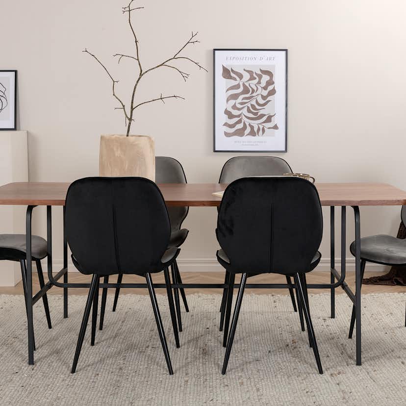 Matgrupp Venture Home Chicago matbord och Elisa matstol