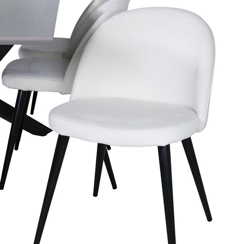 Matgrupp Venture Home med Piata Matbord och 6 Valentina Matstolar