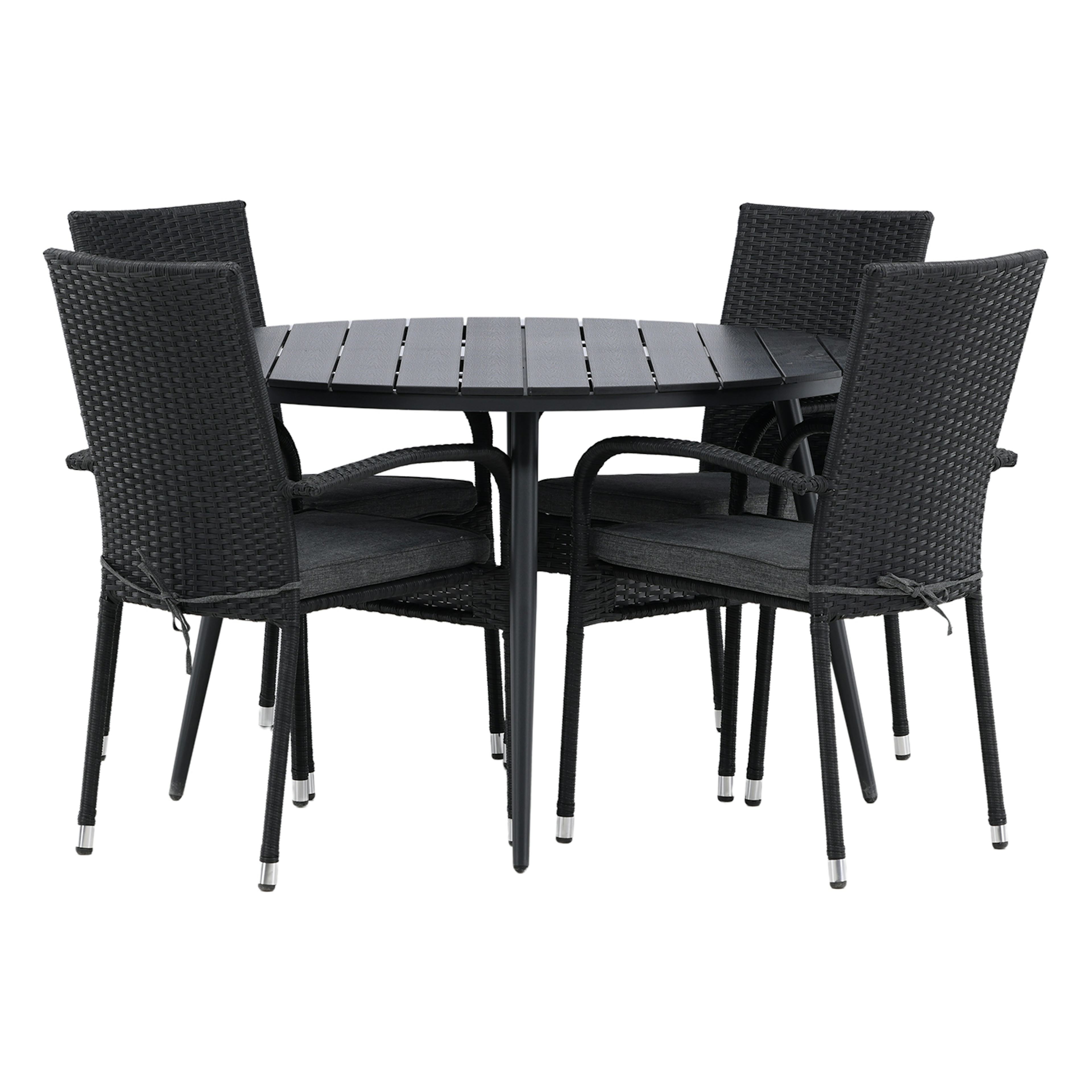 Matgrupp Utomhus Venture Home Break Ø120 med 4 Anna KarmTrädgårdsstolar