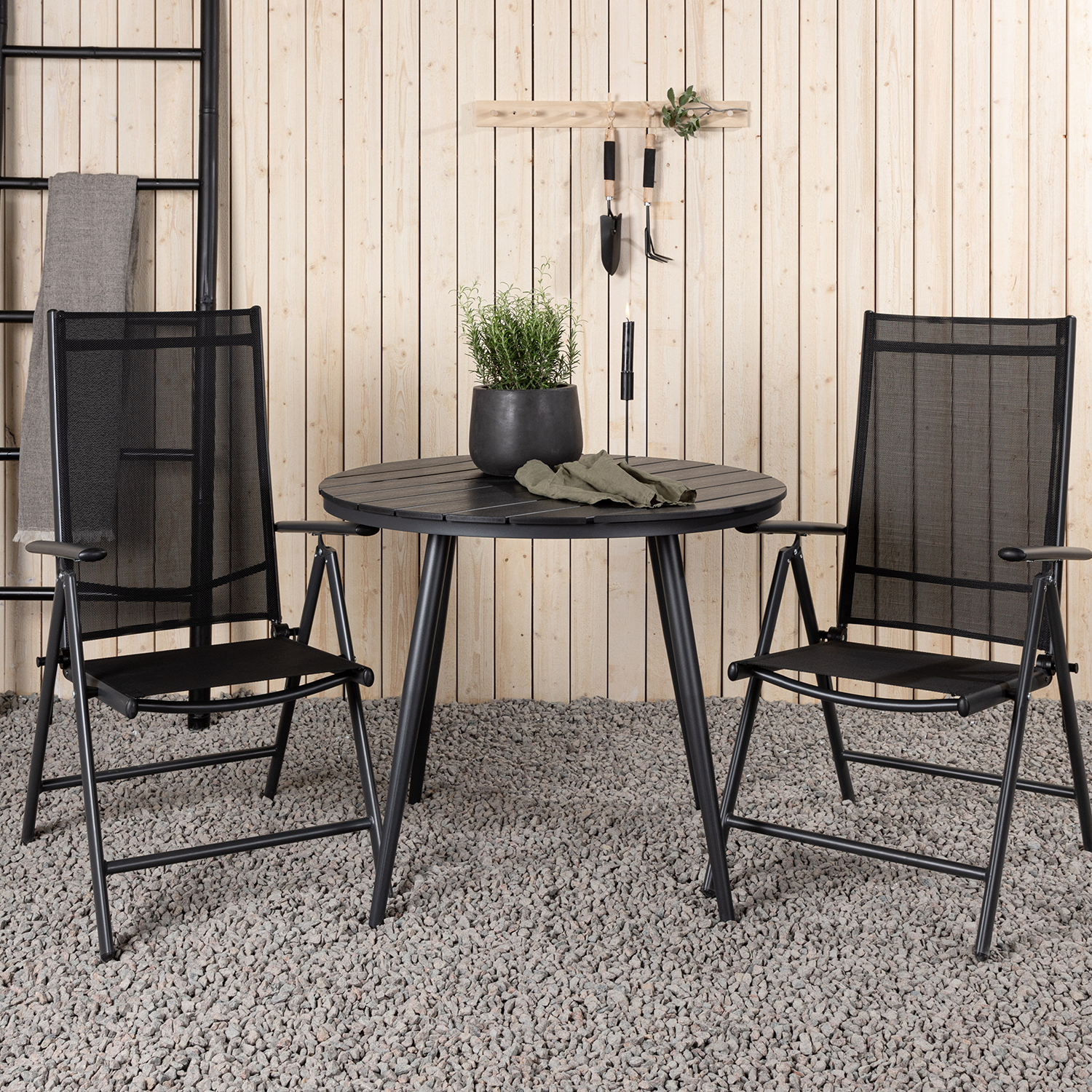 Matgrupp Utomhus Venture Home Break Ø90 med 2 Break PositionsUtefåtöljer