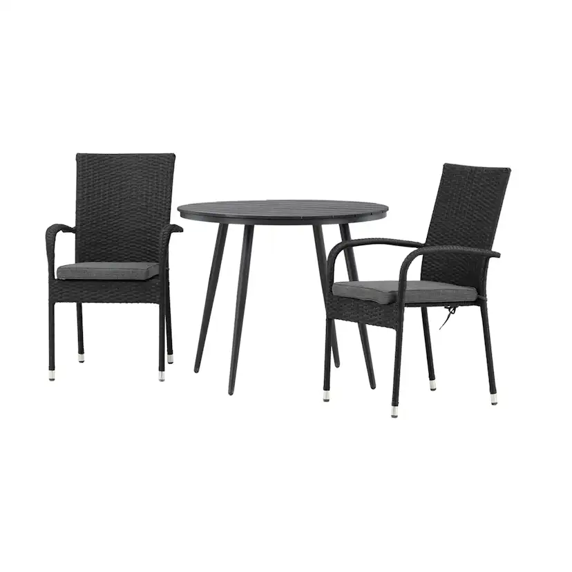 Matgrupp Utomhus Venture Home Break Ø90 med 2 Anna KarmTrädgårdsstolar