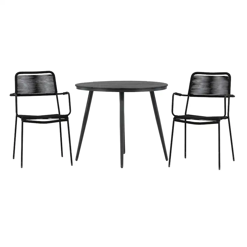 Matgrupp Venture Home Break Ø90 med 2 Lindos Karmstolar