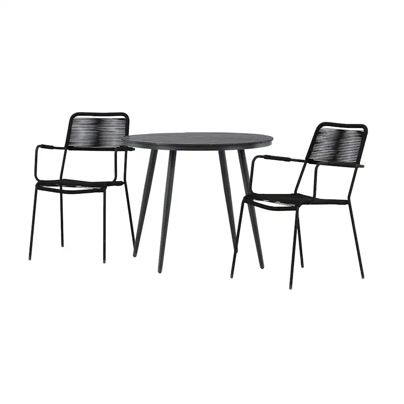 Matgrupp Venture Home Break Ø90 med 2 Lindos Karmstolar