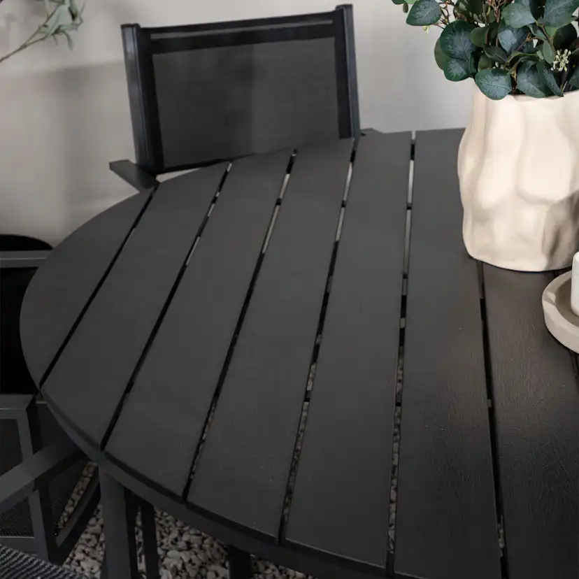 Matgrupp Venture Home Break Ø150 med 6 Copacabana Stapelstolar