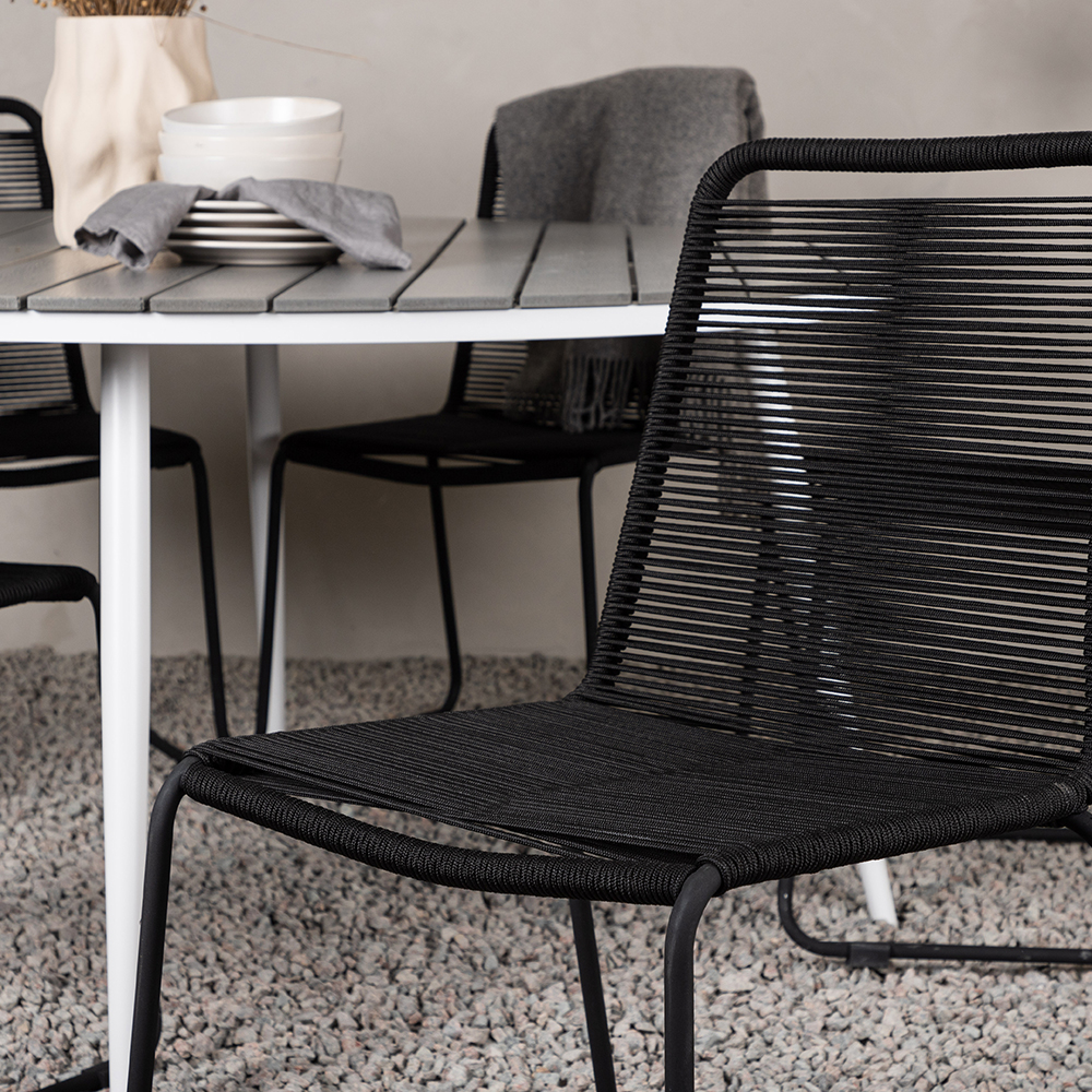 Matgrupp Utomhus Venture Home Break Ø150 cm med 6 Lindos Trädgårdsstolar