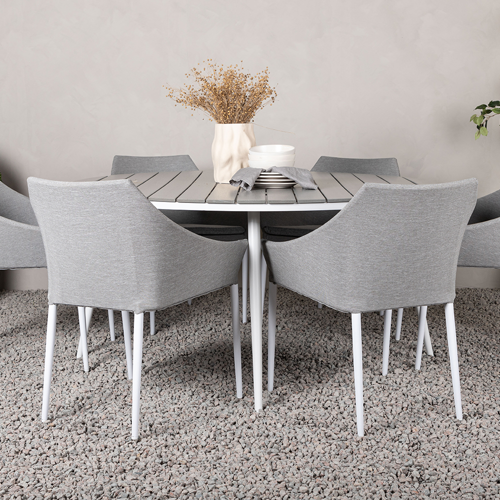 Matgrupp Utomhus Venture Home Break Ø150 cm med 6 Spoga Trädgårdsstolar