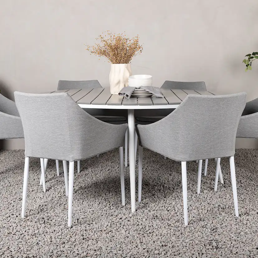 Matgrupp Utomhus Venture Home Break Ø150 cm med 6 Spoga Trädgårdsstolar