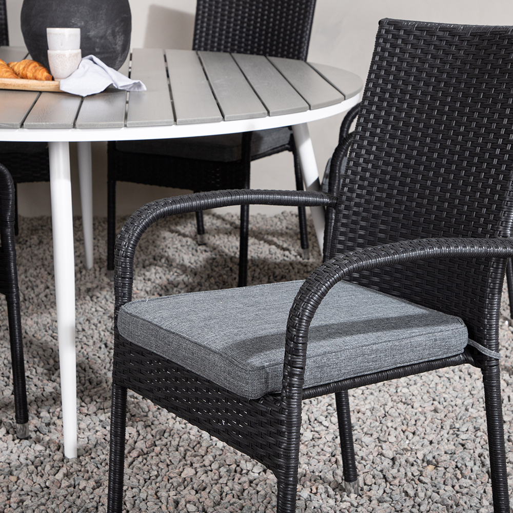 Matgrupp Utomhus Venture Home Break Ø150 cm med 6 Anna Trädgårdsstolar