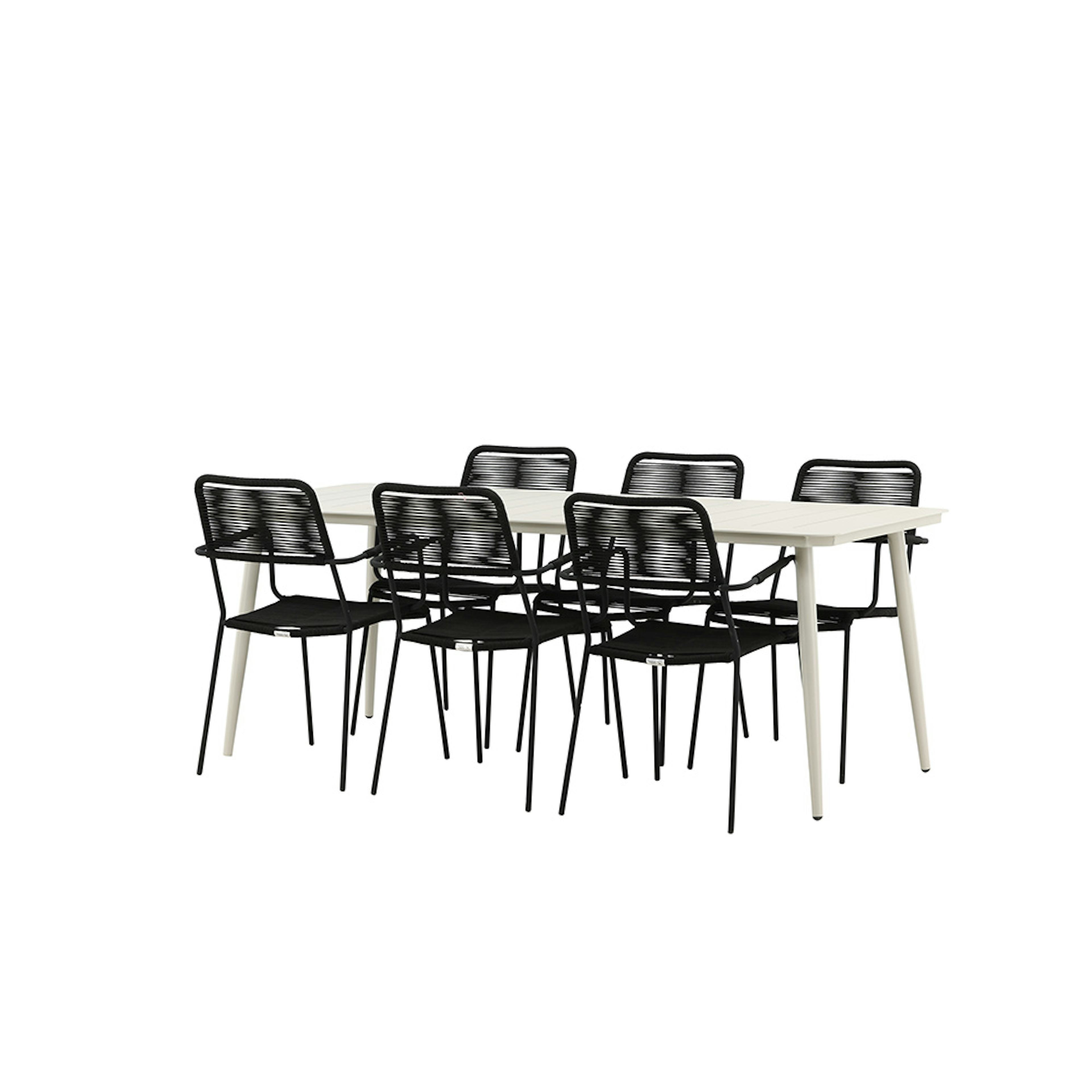 Matgrupp Venture Home Lina med 6 Lindos Stolar