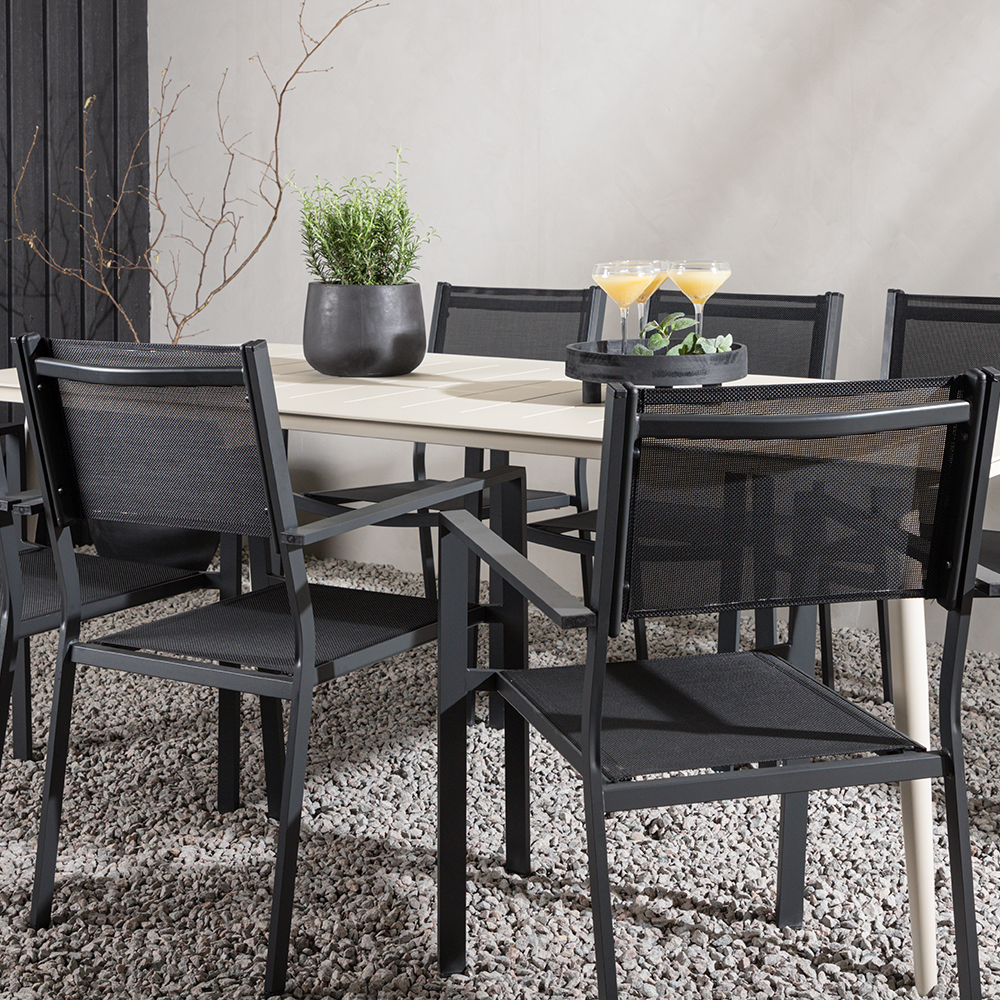 Matgrupp Venture Home Lina med 6 Copacabana Stolar