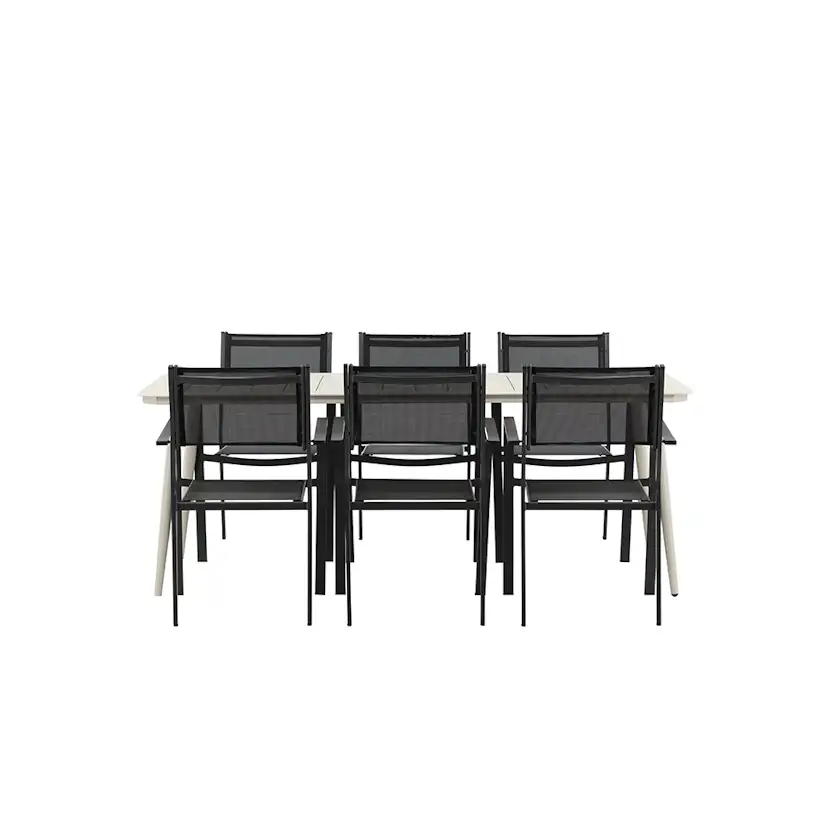 Matgrupp Venture Home Lina med 6 Copacabana Stolar