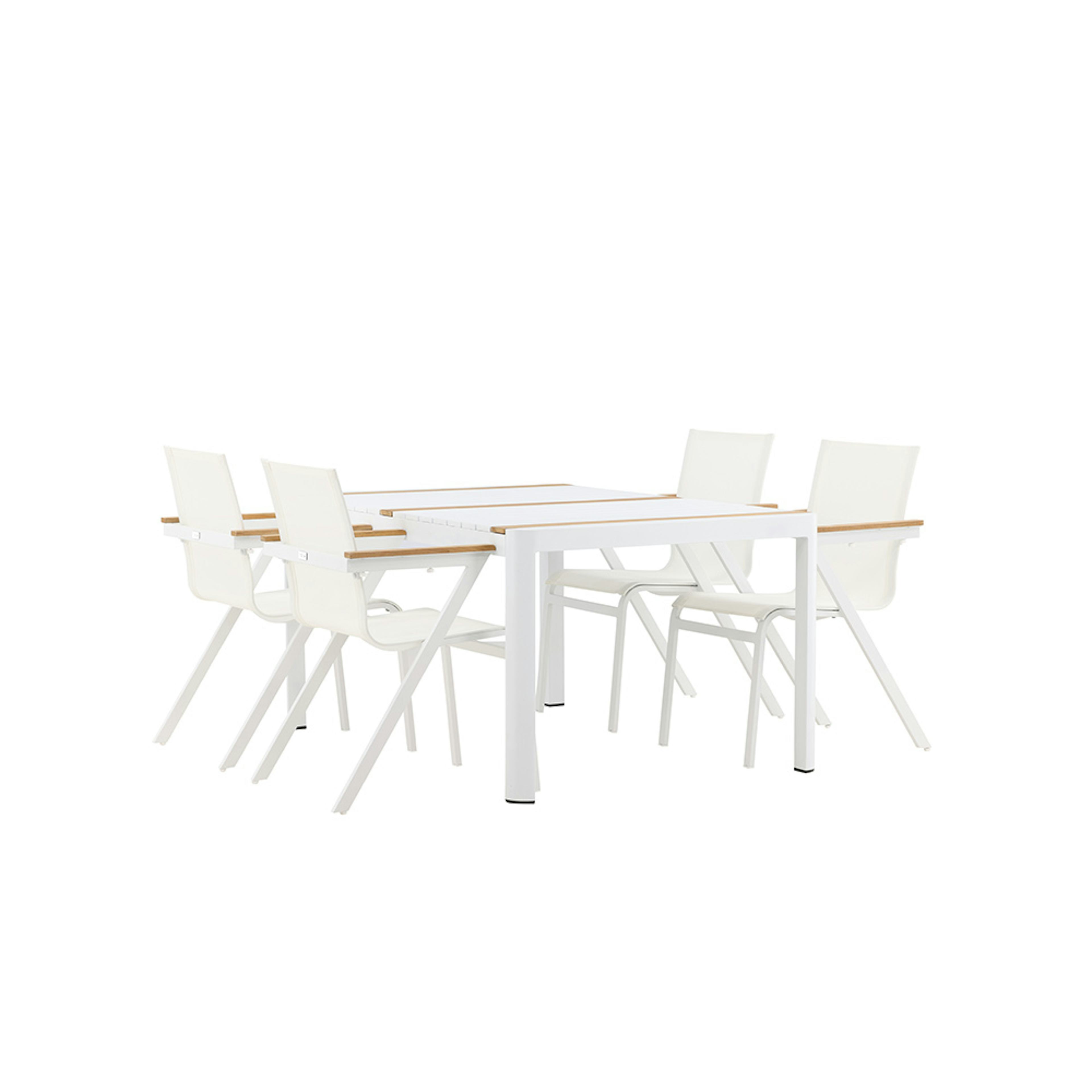 Matgrupp Utomhus Venture Home Togo med 4 Mexico Trädgårdsstolar