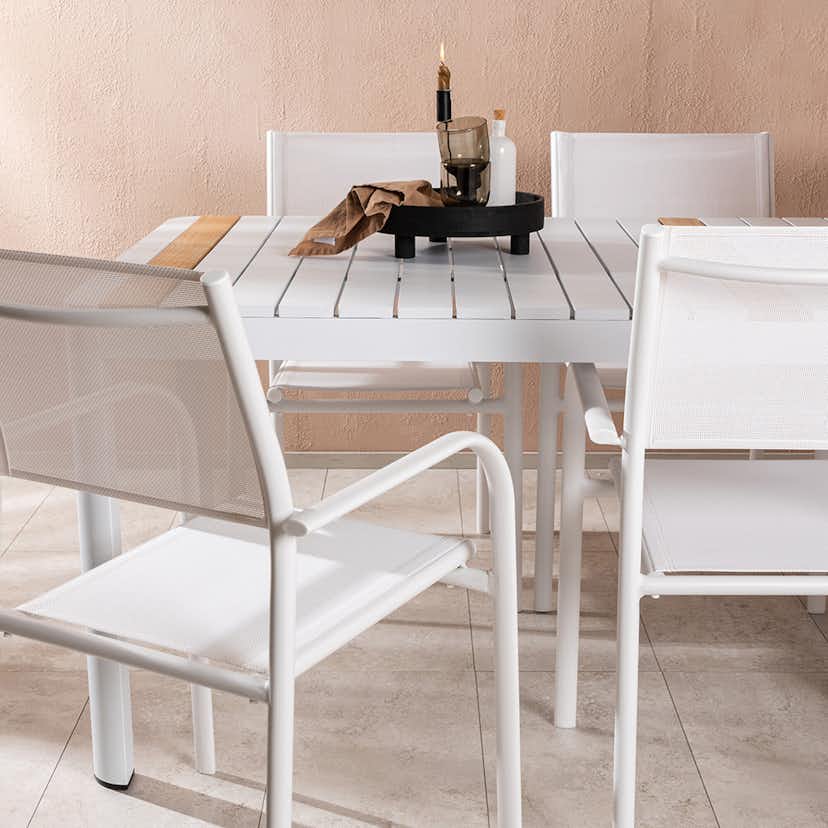 Matgrupp Venture Home Togo med 6 Santorini stolar