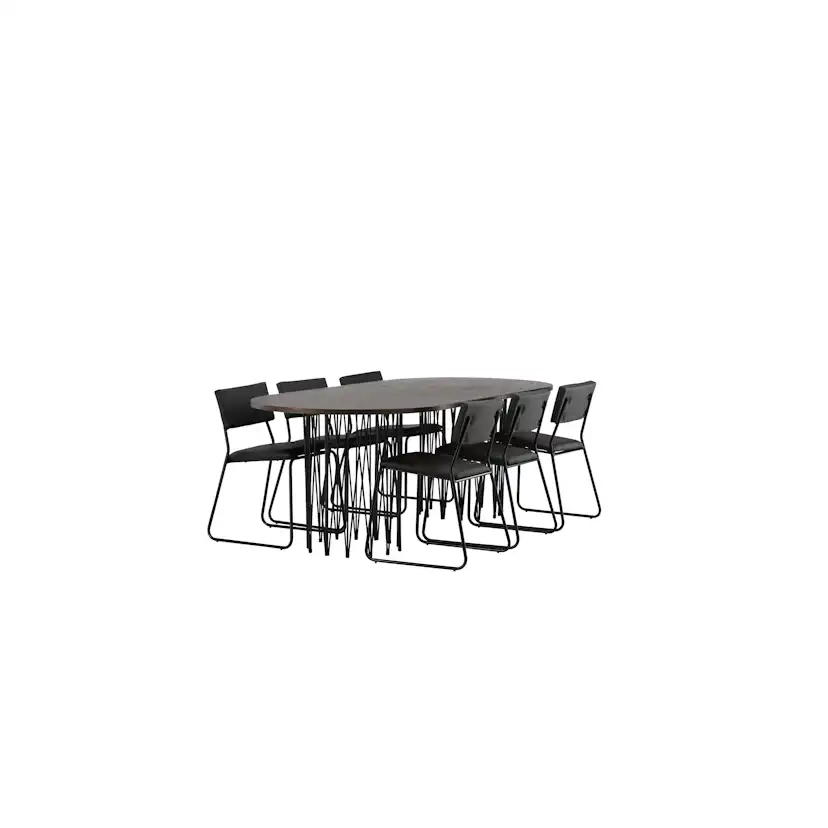 Matgrupp furniture/fashion Stone med 6 Kenth Stolar