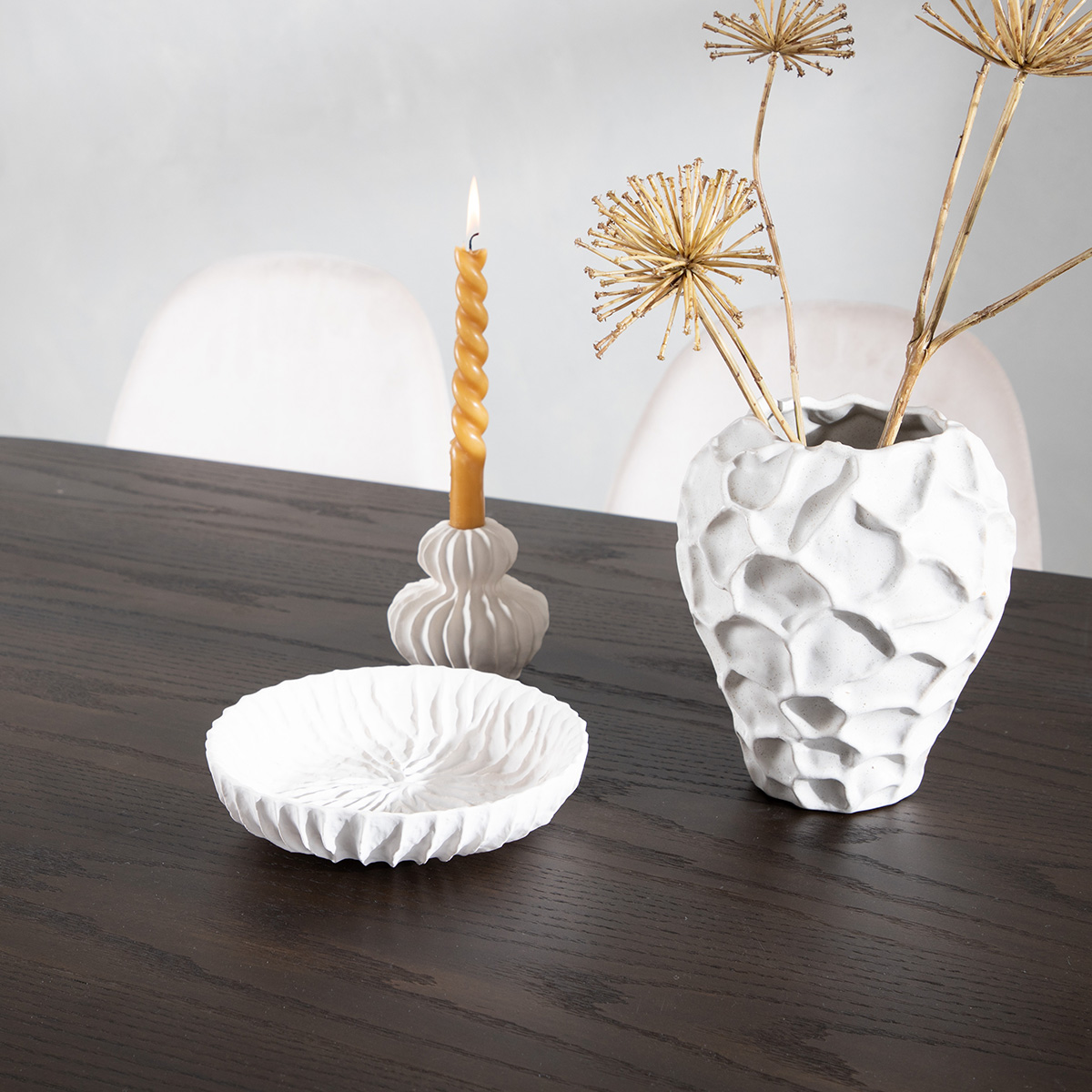 Matgrupp Venture Home Stone med 6 Polar Stolar Sammet