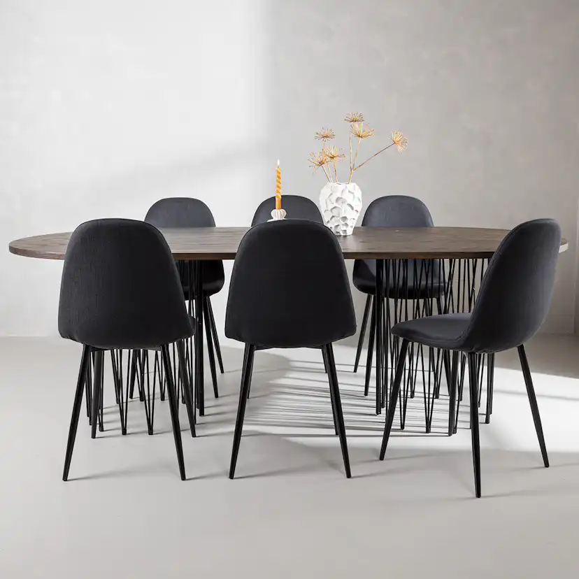 Matgrupp furniture/fashion Stone med 6 Polar Stolar