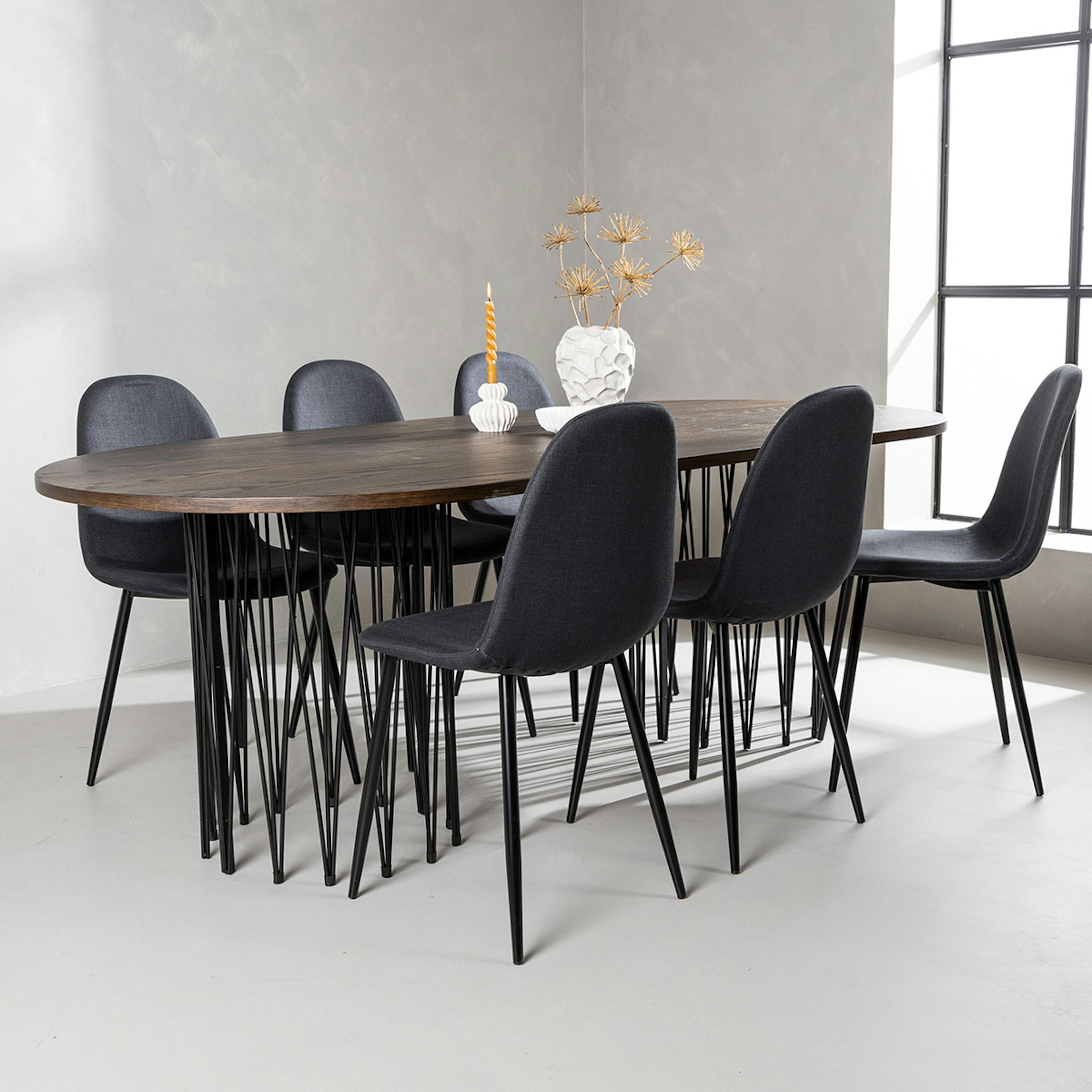 Matgrupp furniture/fashion Stone med 6 Polar Stolar